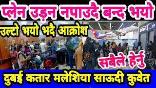 दुबई कतार साऊदी मलेशिया कुवेत सबैले हेर्नु यूएई उडान जुलाई २१ सम्म रोकियो UAE Qatar saudi Nepali