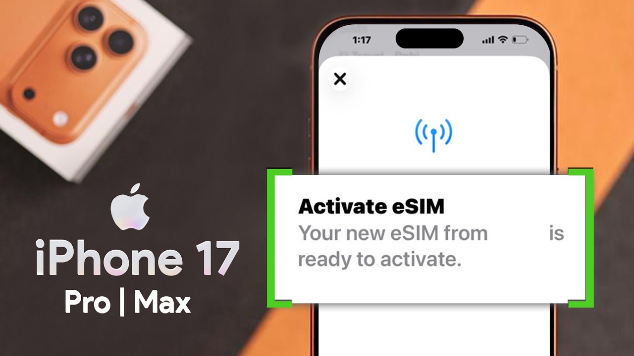 iPhone 17 Pro Max: How to Set Up eSIM [Activate] - YouTube