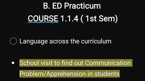 B. Ed Practicum 1.1.4 Language across the curriculum