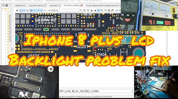 Iphone 8 plus lcd backlight problem fix