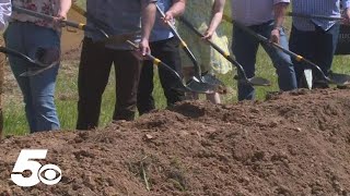 Construction crews break ground on phase 2 of Johnson's Warehouse District