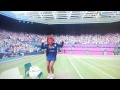 Serena Williams crip walking after winning Olympic Gold in London 2012.