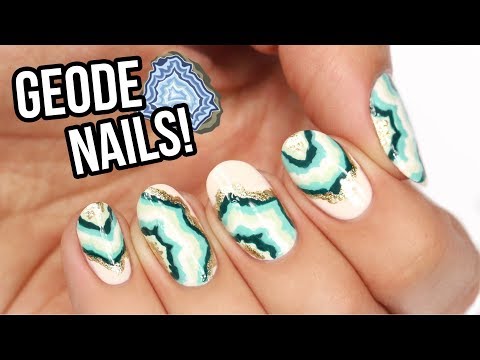 Video: Cómo hacer arte de uñas Geode: 14 pasos (con imágenes)