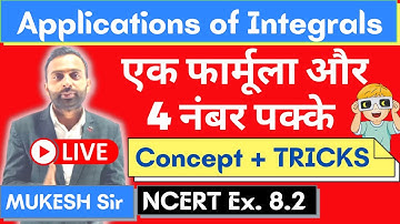 Application of Integrals | NCERT Ex 8.2 | Chapter 8 | Class 12 Maths | Area Under Curve | AOI