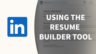 LinkedIn Tutorial - Using the Resume Builder tool screenshot 5