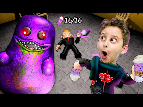 HOW TO FIND ALL GRIMACE HORROR SHAKES IN ROBLOX - GAMES