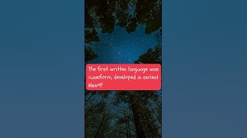 The First Written Language of Ancient Mesopotamia
