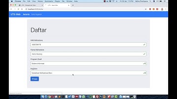 [PROJECT UTS] Sistem Pendaftaran Panitia dengan Laravel