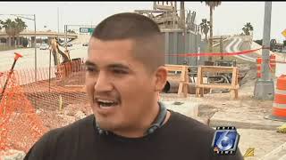 Crews continue demolition of Comanche Street Bridge