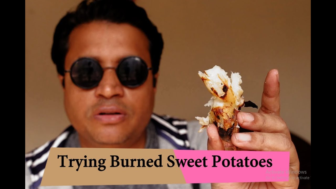 Trying Burnt Sweet Potato Facts YouTube