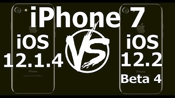 Speed Test : iPhone 7 - iOS 12.2 Beta 4 vs iOS 12.1.4 (iOS 12.2 Public Beta 4 Build # 16E5212f)