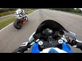 CBR 600 RR racing against the big Bikes at Automotodrom Brno