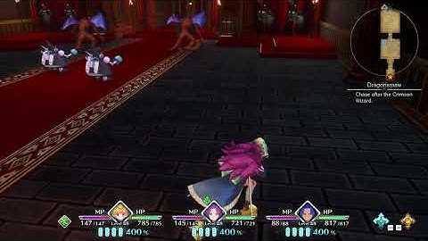 Dodging the three fights before reaching the Crimson Wizard in Dragonsmaw palace