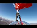 Unique Skydive - Parachute Malfunction! Double Line Twists &amp; Inverted deployment!