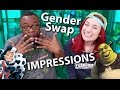 GENDER-SWAP IMPRESSIONS CHALLENGE ft. BLACK NERD