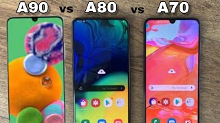 SAMSUNG GALAXY A70 vs SAMSUNG GALAXY A80 vs SAMSUNG GALAXY A90! COMPARATIVA