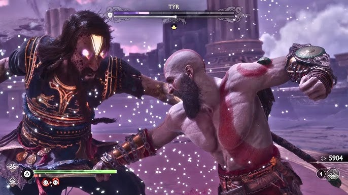 God of War: Ragnarok - Kratos VS Thor No Damage Boss Fight GMGOW 