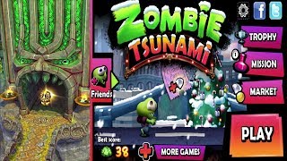 Temple Run Vs Zombie Tsunami - Endless Run Gameplay screenshot 5