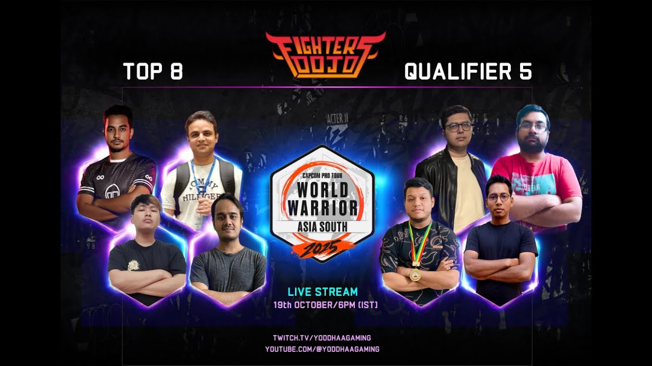 TOP 8 - Qualifier 5 | Fighters Dojo | World Warrior Asia South | CPT 2025 | Street Fighter 6