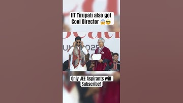 IIT Tirupati Got the Chillest Profs 😭🥹 IIT JEE Preparation | IIT JEE Aspirants #jee #iit