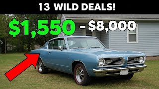 13 Budget Friendly Classic Cars for $1,550 to $8,000!