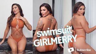 Brazilian Beauty Ray In Stunning Orange Bikini Summer Vibes
