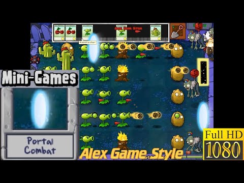 Plants vs. Zombies - Portal Combat Mini-Games - Classic PC HD (Ep.37)
