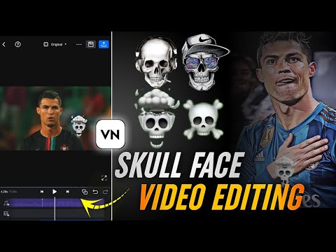 🔥 New Trending Skull Face Video Editing in VN App | Viral Skull Troll Face Edit Tutorial