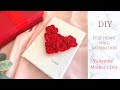 フェルトで綺麗に立体的なハートを作る方法/100均DIY/手作りバレンタイン/母の日DIY/How to make felt heart/DIY VALENTINE /Mother's day DIY