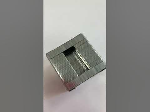 Куб из скоб - YouTube