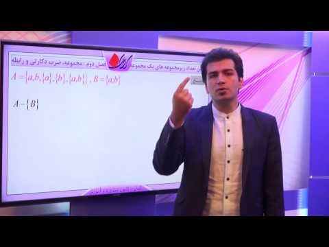 جبر و ریاضیات گسسته مجموعه ضرب دکارتی و رابطه تعیین تعداد زیر مجموعه های یک مجموعه
