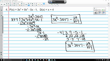 Precalculus Lesson 3.3 Dividing Polynomials