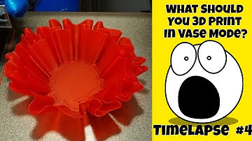 Satisfying 309 Layer 3D Print Time Lapse In Spiralize Outer Contour Vase Mode