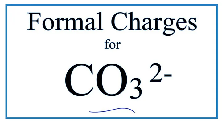 How to Calculate the Formal Charges for CO3 2- (Carbonate ion)