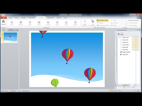 Tutorial Powerpoint 2010 |Cara Membuat Custom Animations Clipart Di Powerpoint - Youtube