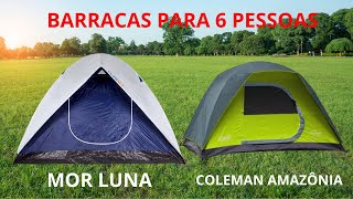 ⛺ Mor Luna vs Coleman Amazônia Qual Barraca 6 Pessoas Vale Mais a Pena?Conforto e Resistência!