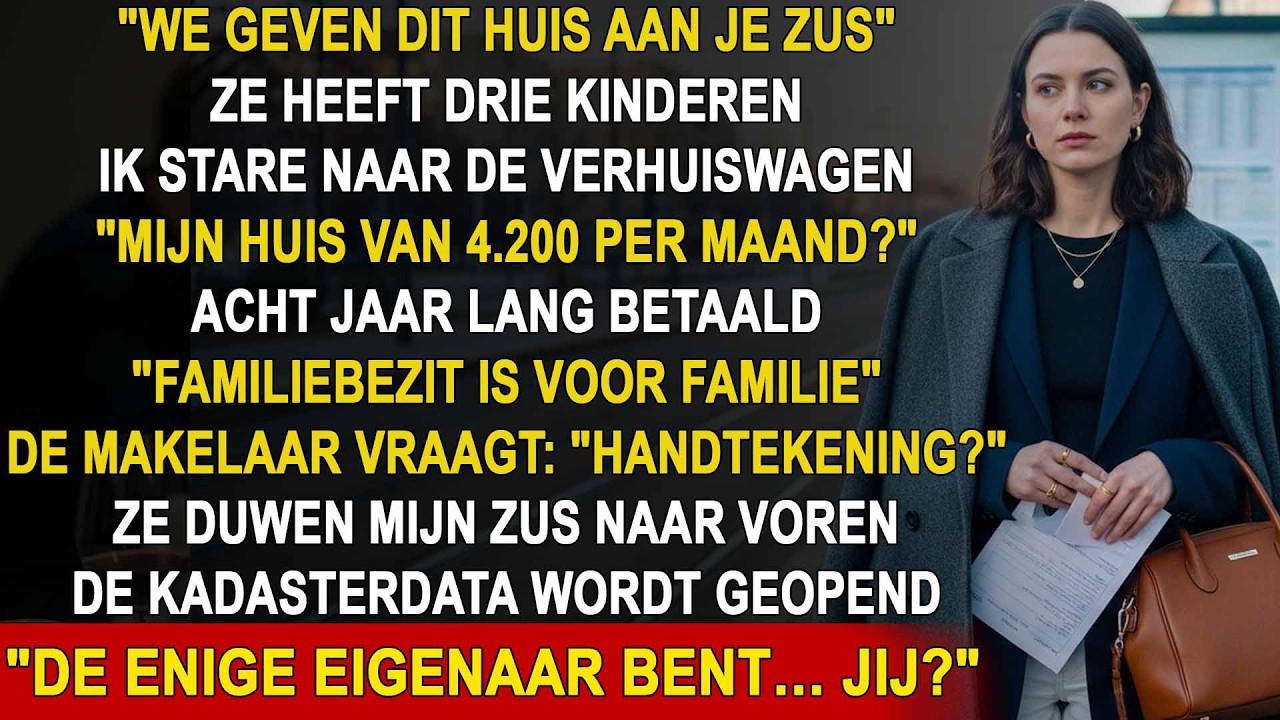 Mijn ouders wilden mijn huis aan mijn zus geven — tot het Kadaster sprak