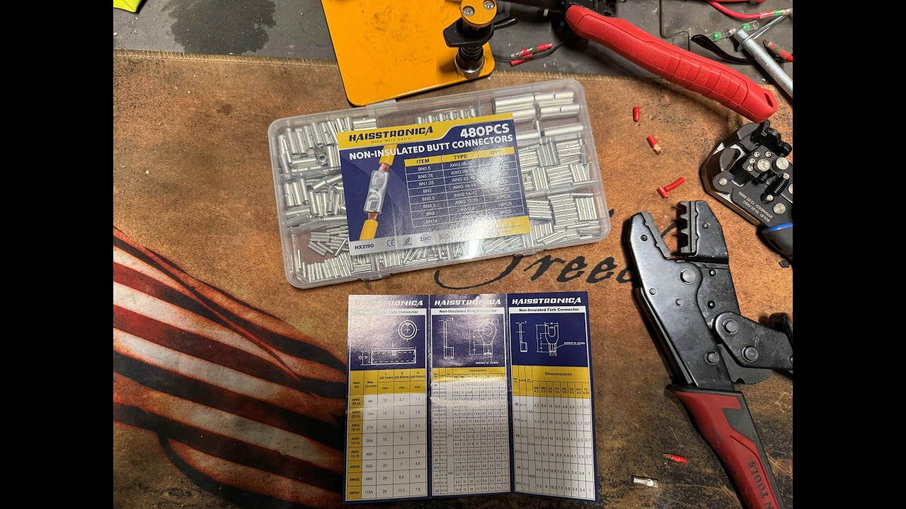 JonesingForTools video review screenshot for 🔥Clearance🔥 Non Insulated Butt Connectors Kit AWG
