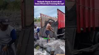 #volcanicsand #blacksand #indonesiamining #constructionmaterials #volcanicash