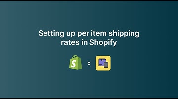 Setting up per item shipping rates in Shopify