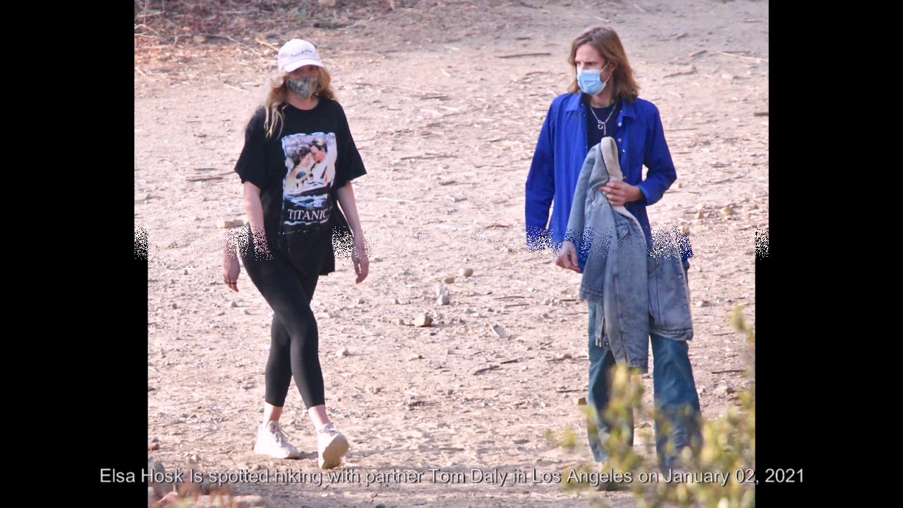 Elsa Hosk Is spotted hiking with partner Tom Daly in Los Angeles on January 02, 2021