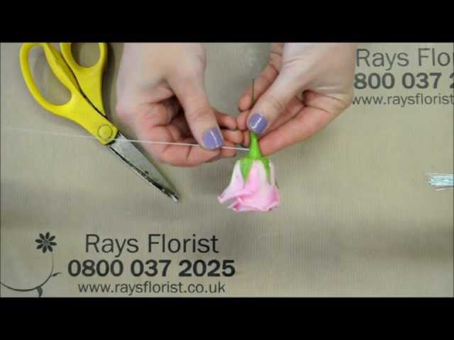 Create and Make a Rose Buttonhole, DIY Weddings, proms, parties. Comprehensive step by step guide