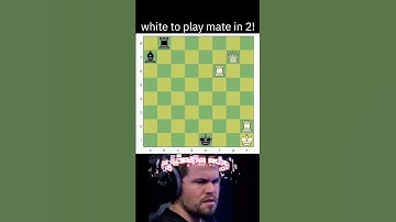 Find Checkmate in two moves! #puzzlebits #chess #chesspuzzle #magnuscarlsen