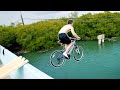 Jumping Bike Off A Bridge!