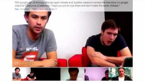 Google Maps API Office Hours May 9 2012