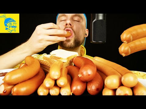 ASMR Very Popular German Sausages (Sausage Mukbang) 🇩🇪