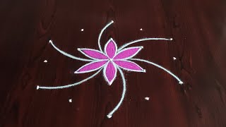 Day (6) 2 beautiful navaratri special rangolis 5×3 dots