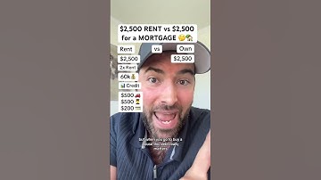 $2,500 RENT vs $2,500 MORTGAGE | Why BUYING Is More Difficult Than RENTING 🤔🏡