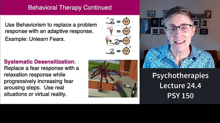 What are the 4 major types of psychological therapies