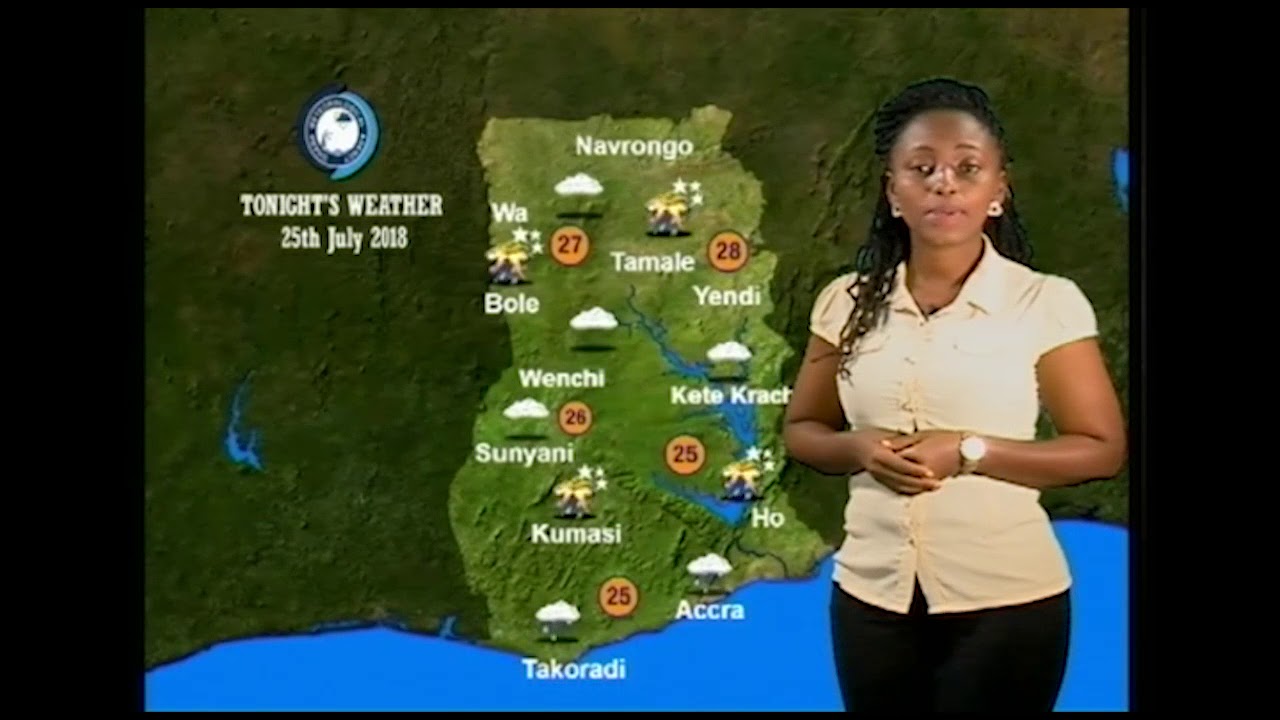 Ghana evening weather forecast 25/07/2018 YouTube